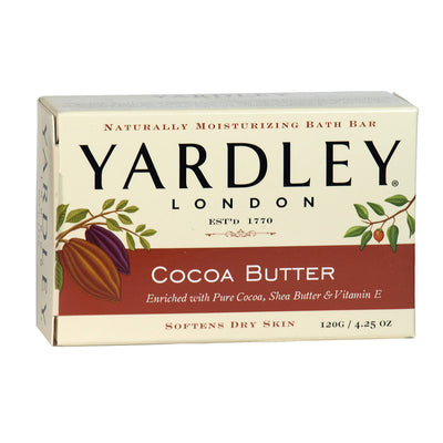 1 of 1:Yardley London Jabón de barra hidratante natural Manteca de cacao, 4.25 onzas 