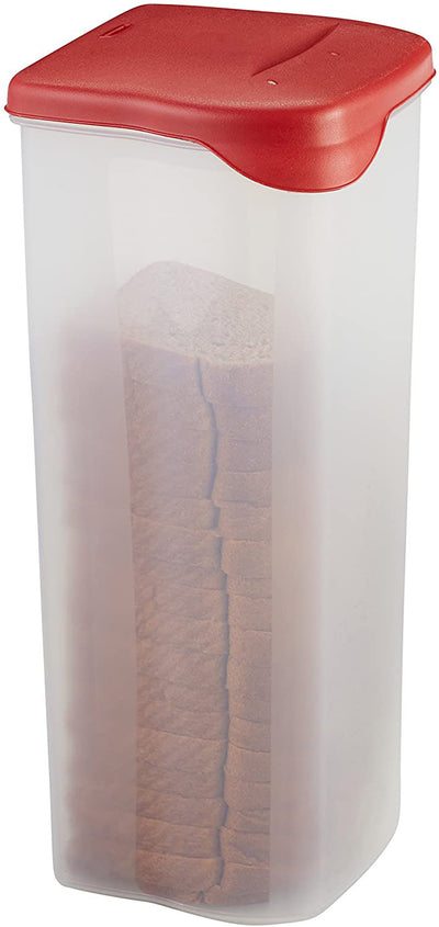 3 of 6:Rubbermaid Bread Keeper Food Storage Container, Red, 14.5x6.2x5.9 Inches 