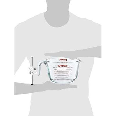 3 of 3:Pyrex Prepware Taza medidora de vidrio, 8 tazas (2 cuartos) 