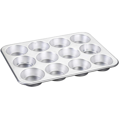 1 of 4:Nordic Ware 12 Cup Natural Aluminum Muffin Pan, Silver, 2.5 Inches 