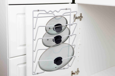 1 of 6:Home Basics Wall or Cabinet Mount Lid Rack 