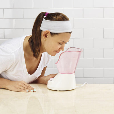 4 of 7:True Glow by Conair Moisturizing Mist Facial Sauna System, Pink-Cream 