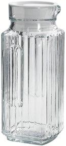 1 of 1:Pichet en verre Anchor Hocking Bistro avec bouchon blanc, 1 pinte 