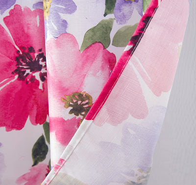 4 of 4:Trinity Primrose Printed Shower Curtain, Pink-Purple, 70x72 Inches 