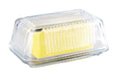 1 of 3:Home Basics Classic Glass Butter Dish, Clear 