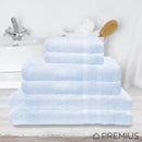 4 of 6:Juego de toallas de baño de algodón peinado Premius Premium de 6 piezas, azul cielo 