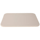 3 of 3:Home Basics Ceramic Pizza Stone with Wood Paddle, White 