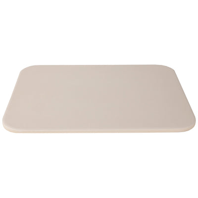 3 of 3:Home Basics Ceramic Pizza Stone with Wood Paddle, White 