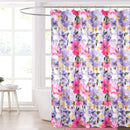 1 of 4:Trinity Primrose Printed Shower Curtain, Pink-Purple, 70x72 Inches 