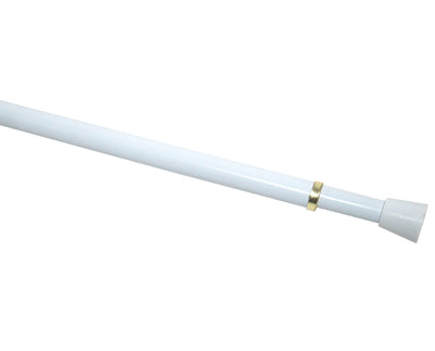 1 of 1:Classic Touch Tension Curtain Rod, White, 28-48 Inches 