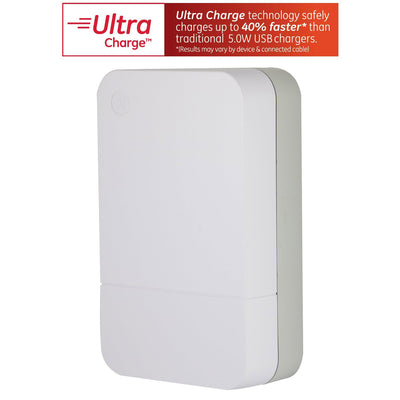 4 of 5:Parasurtenseur de charge USB GE Pro avec 2 prises d'accès latérales et 2 ports USB, 2,4 A partagés 