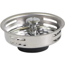 1 of 3:Aqua Plumb Metal Adjustable Post Sink Strainer Basket, 3.5 Inches 