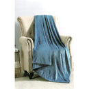 1 of 1:Lattice Embossed Plush Throw Blanket, Blue, 50x60 Inches 