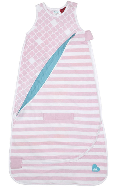 2 of 5:Love To Dream Inventa Saco de Dormir de Algodón, Trans-Temporada, Rosa, 12-36 Meses 