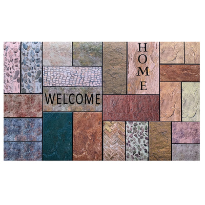 5 of 8:Achim Welcome Home Heavy Duty Outdoor Mat, Multicolor, 18x30 Inches 
