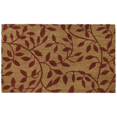 1 of 4:Achim Printed Vine Leaves Coir Doormat, 18x30 Inches 