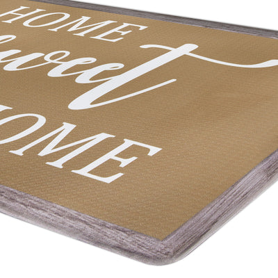 4 of 6:Achim Modern Farmhouse Decorative Anti-Fatigue Mat, Tan, 18x30 Inches 