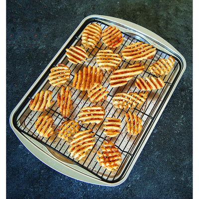 3 of 5:Nordic Ware Oven Crisp Baking Tray, 17.10x12.40x1.40 Inches 