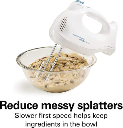 4 of 6:Hamilton Beach Electric Hand Mixer With Snap-On Storage Case, White, 275 Watts 
