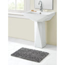 2 of 2:Non-Skid Backing Noodle Bath Rug, Grey, 18x28 Inches 