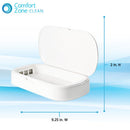 6 of 8:Comfort Zone Enclosed UV Light Sterilizer Box for Phone, 7.4x4x1 Inches 