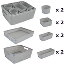 2 of 4:Simplify 10 Pack Organizing Set, Different Sizes for Multiple Needs, Grey 