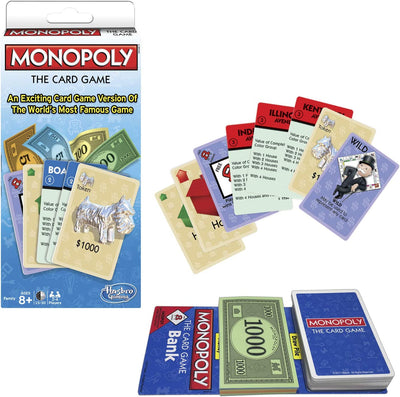 1 of 4:Winning Moves Games Monopoly The Card Game Monopoly & Rummy, Blue 