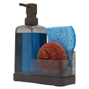 2 of 4:Home Basics Plastic Soap Dispenser with Sponge and Compartment, Bronze, 13.5 Ounces 