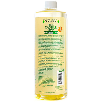 2 of 2:DR. Natural Pure Castile Liquid Soap with Shea Butter, Eucalyptus, 32 Ounces 