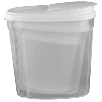 5 of 9:Home Basics 3-Piece Plastic Food Storage Container Set, White 