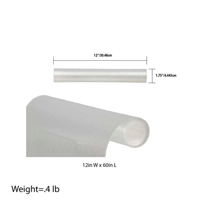 3 of 3:Home Basics Non-Slip Dots Shelf Liner, Clear, 12x60 Inches 
