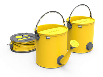 1 of 3:Arrosoir pliable 2 en 1 ColourWave, 7 litres, jaune soleil 