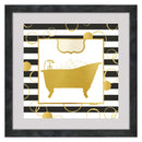 1 of 1:PREMIUS Bubbles Wash Away Troubles Floating Bathroom Wall Decor, 14x14 Inches 