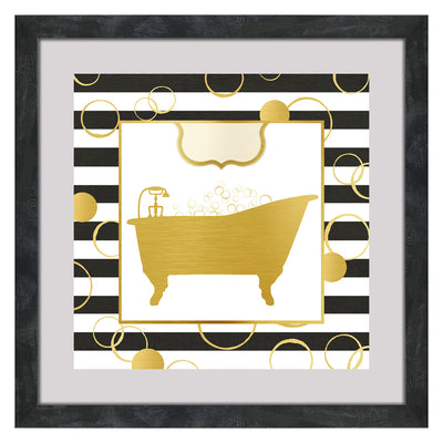 1 of 1:PREMIUS Bubbles Wash Away Troubles Floating Bathroom Wall Decor, 14x14 Inches 