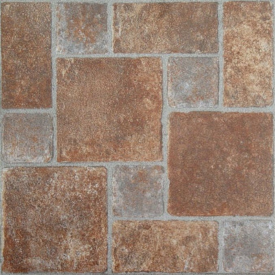 1 of 2:Nexus Brick Pavers 12x12 Self Adhesive Vinyl Floor Tile - 20 Tiles/20 sq. ft. 