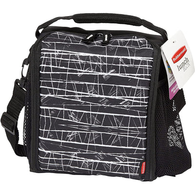 1 of 4:Rubbermaid LunchBlox Lunch Bag, Medium, Black Etch, 5.38 x 8.75 x 8.88 Inches 