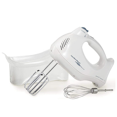 1 of 6:Hamilton Beach Electric Hand Mixer With Snap-On Storage Case, White, 275 Watts 