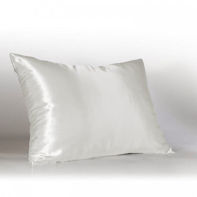 1 of 1:Better Home 100% Satin Zippered Pillow Protector Standard Size White - 19x25 