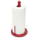 2 of 4:Porte-essuie-tout Home Basics en fonte tressée, rouge, 17 x 17 x 35 cm 