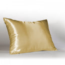 1 of 1:Protège-oreiller zippé 100 % satin Better Home, taille standard, doré - 19 x 25 