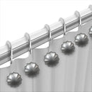 2 of 2:Popular Bath Octavia Resin Shower Curtain Hooks, Silver, 12 Pack 