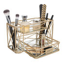 2 of 4:Inicio Detalles Beauty Essentials Tocador en Torre, Dorado Satinado 