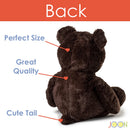 3 of 8:JOON Énorme ours en peluche avec ruban, marron foncé 