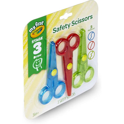 3 of 6:Crayola My First Safety Scissors, Toddler Art Supplies, 3 Count 