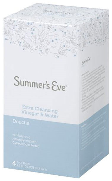 1 of 1:Summer'S Eve paquete de 4 vinagre y agua de limpieza extra Douche, 4.5 onzas cada uno 