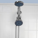 3 of 5:Home Basics Pure Paradise Cabezal de ducha dual fijo y de mano con 3 funciones, cromado 