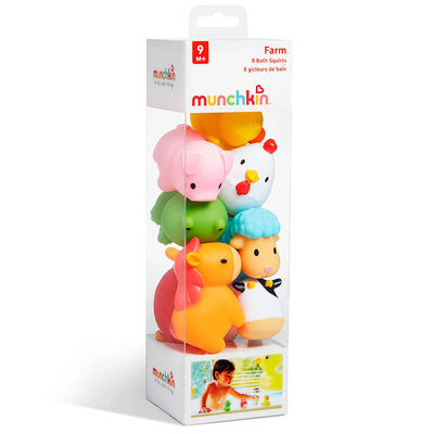 5 of 6:Munchkin Barnyard Friends Squirts Bath Toys, Multi, 8 Pack 