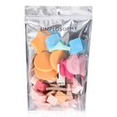 1 of 3:Éponges de maquillage cosmétiques sans latex Simplosphy, 36 unités, formes assorties 