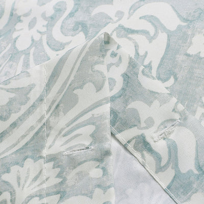 4 of 5:Dorsett Damask Printed Shower Curtain, Aqua, 70x72 Inches 