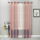 1 of 1:Sheffield - Panel de ventana con ojales transparentes, 2 unidades, color rosa, 76 x 84 pulgadas 